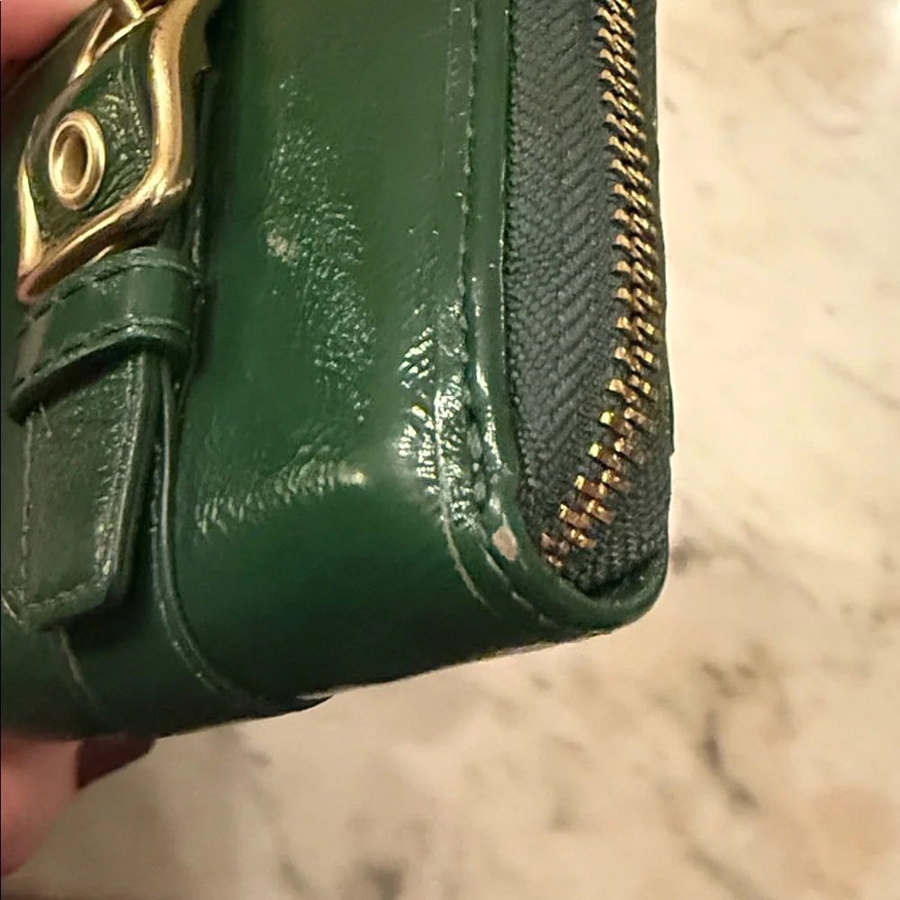 Coach Green/Patent Leather Wallet - Picture 6 of 8